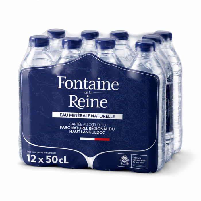 12 × 50 cL Fontaine de la Reine, eau minérale naturelle